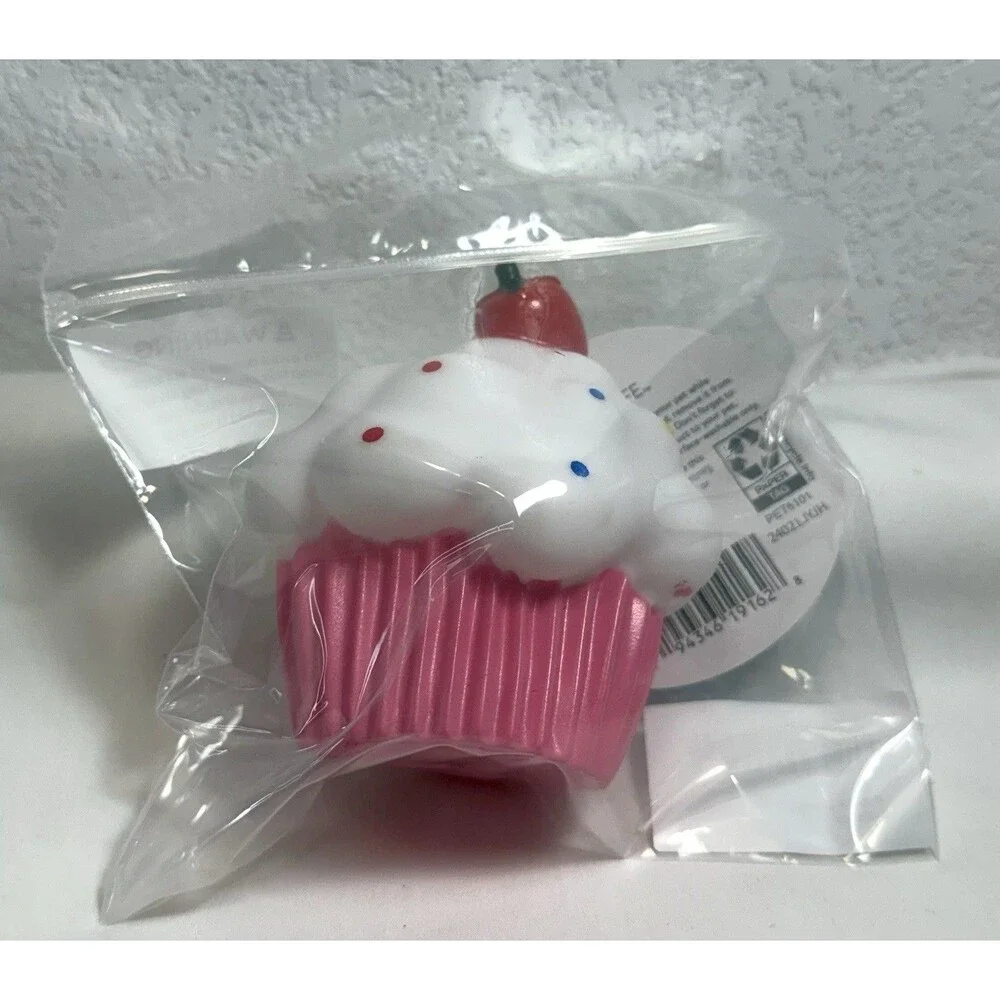 Vibrant Life Playful Buddy Cupcake Squeaky Dog Toy Small Chew Level 1 New